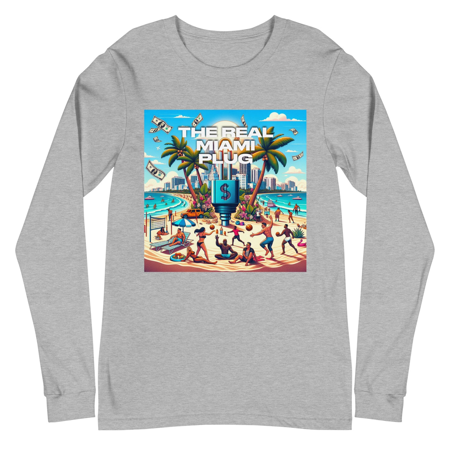 THE REAL MIAMI PLUG - Unisex Long Sleeve Tee
