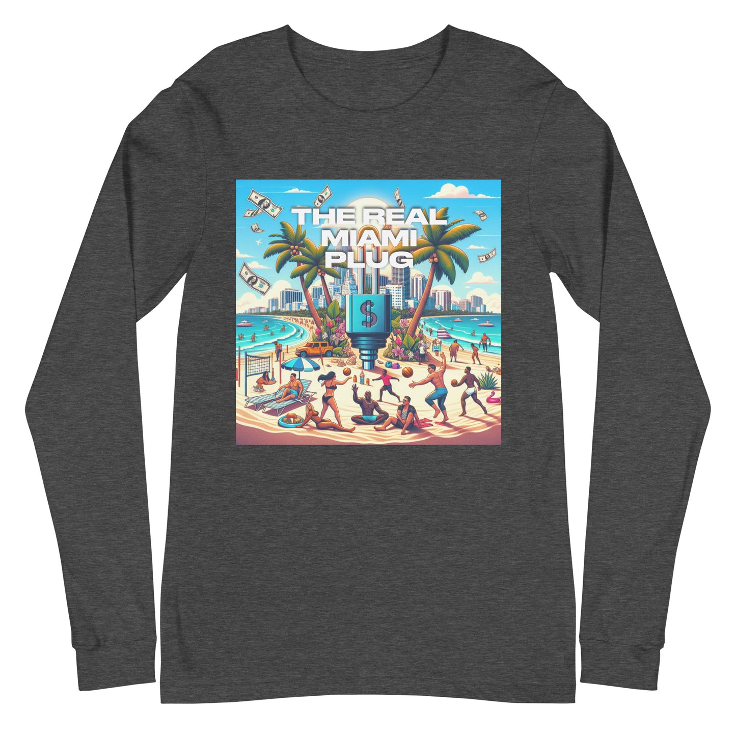 THE REAL MIAMI PLUG - Unisex Long Sleeve Tee