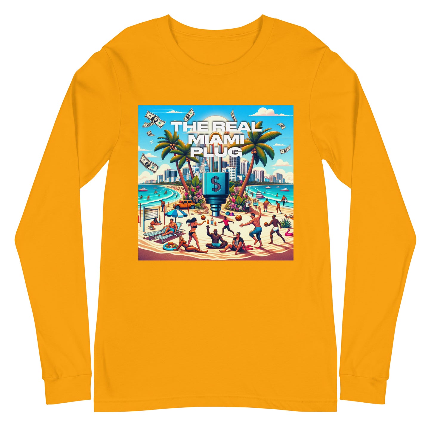 THE REAL MIAMI PLUG - Unisex Long Sleeve Tee