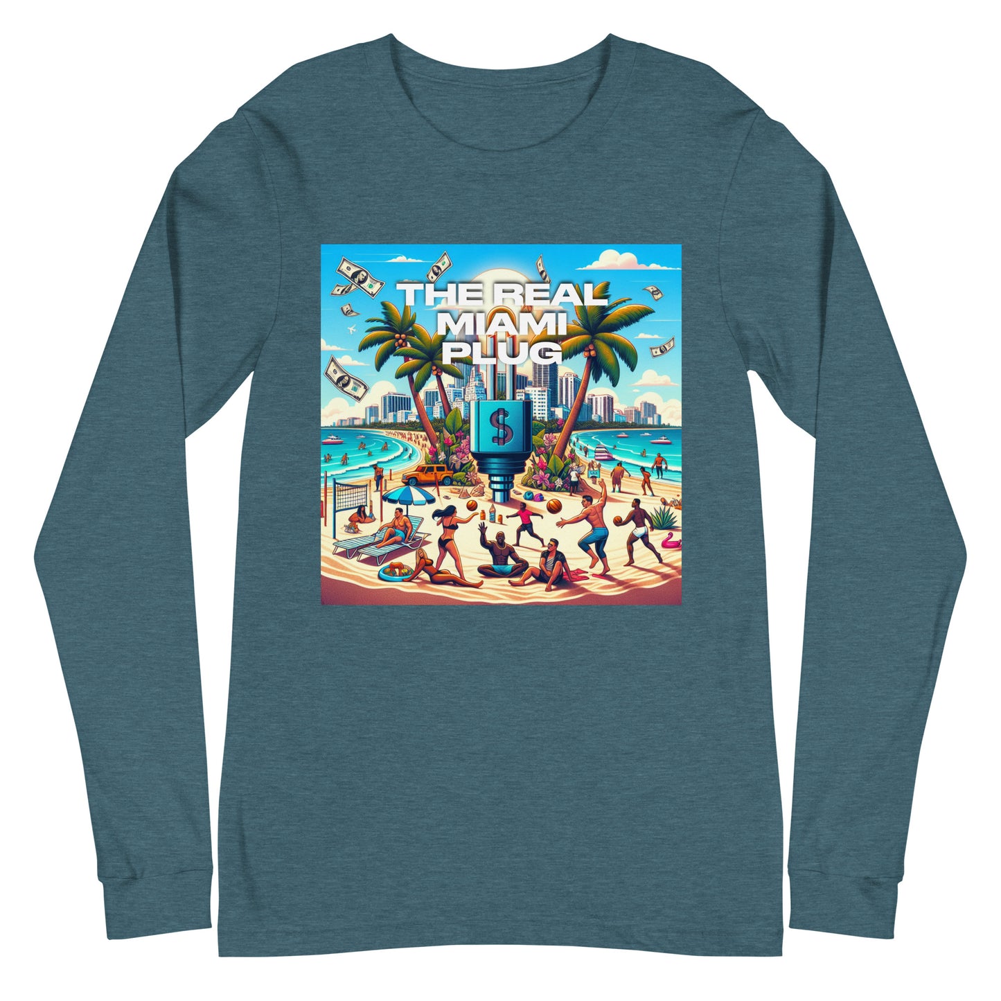 THE REAL MIAMI PLUG - Unisex Long Sleeve Tee