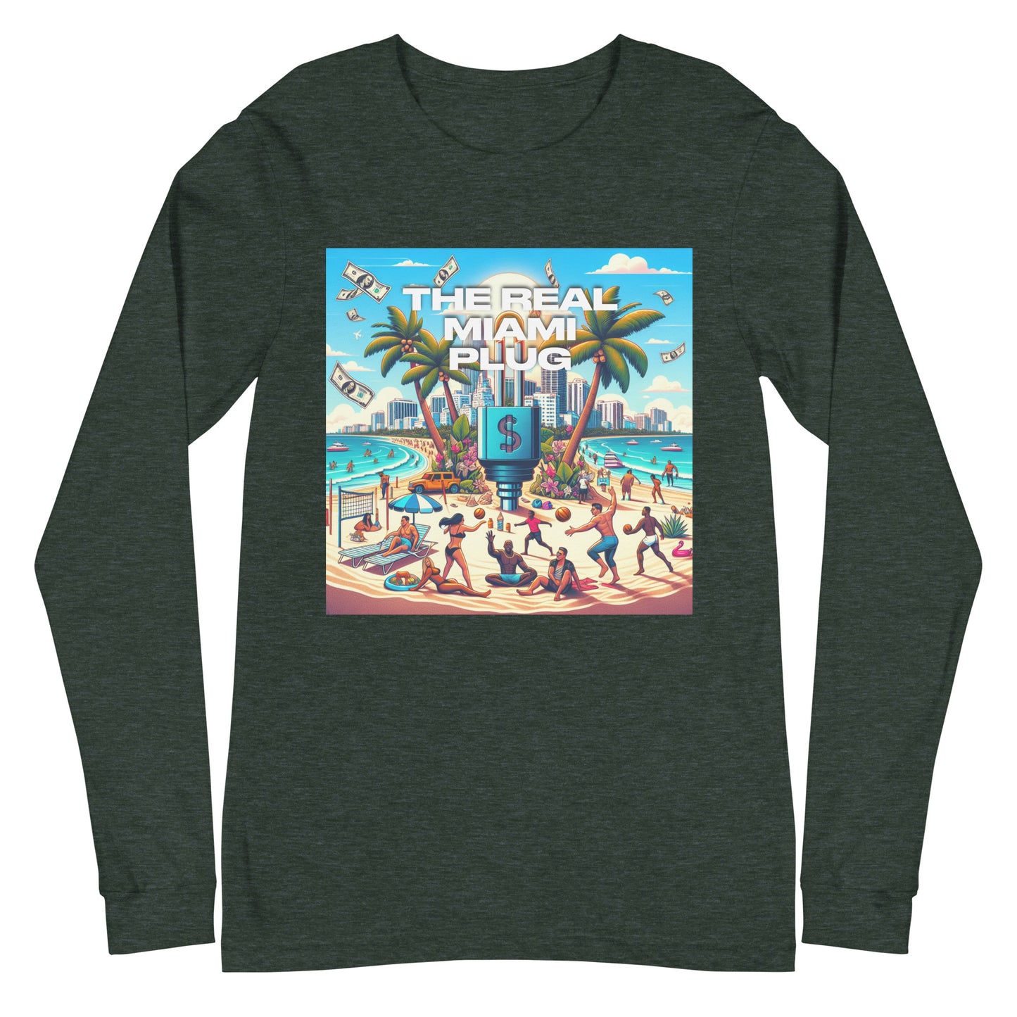 THE REAL MIAMI PLUG - Unisex Long Sleeve Tee