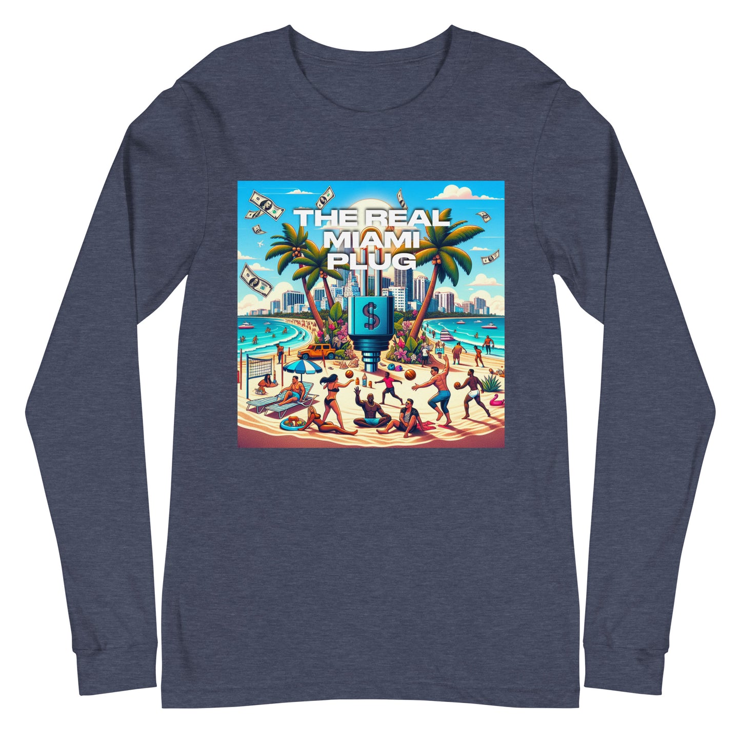 THE REAL MIAMI PLUG - Unisex Long Sleeve Tee