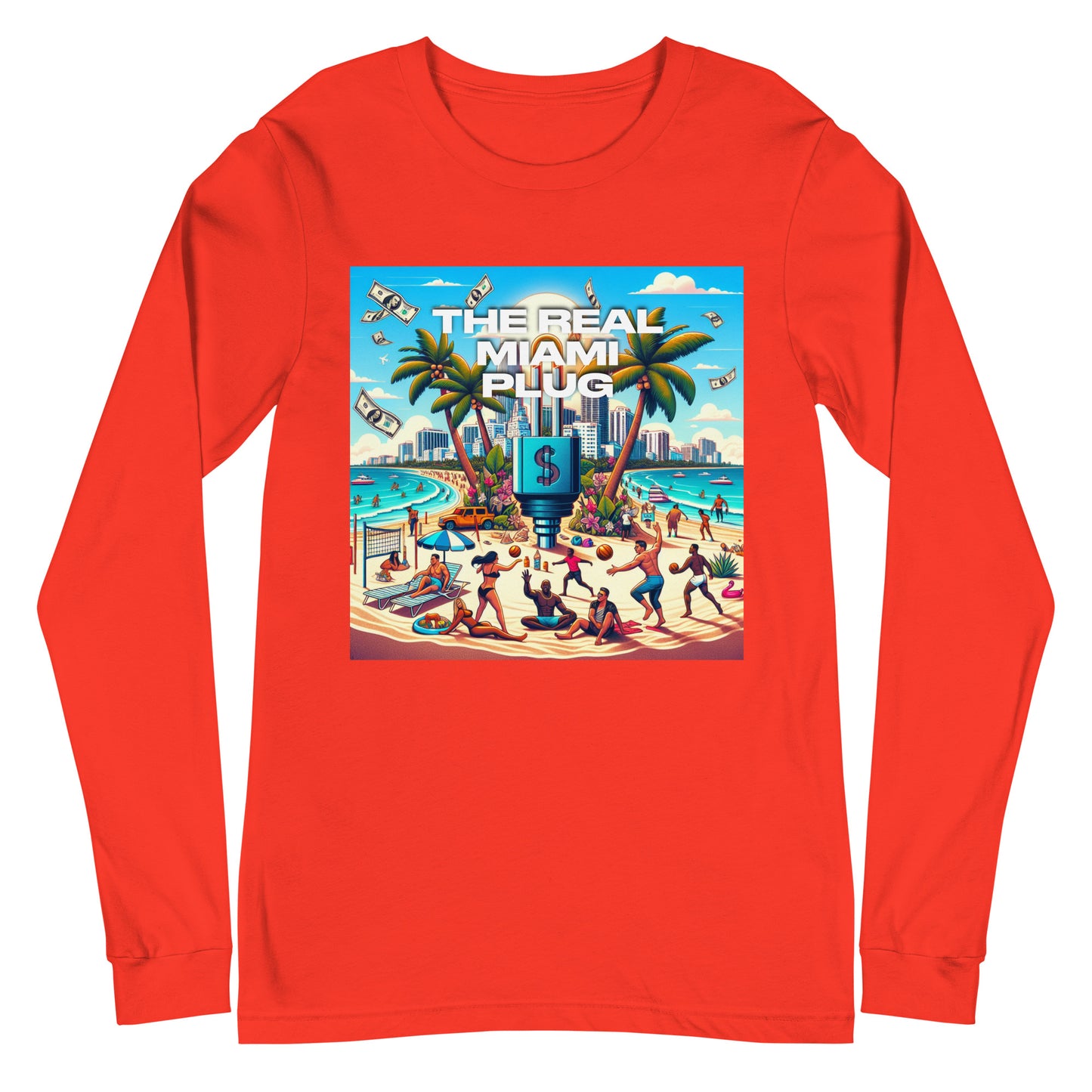 THE REAL MIAMI PLUG - Unisex Long Sleeve Tee