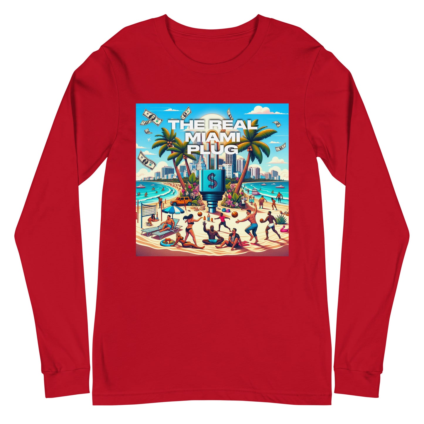THE REAL MIAMI PLUG - Unisex Long Sleeve Tee