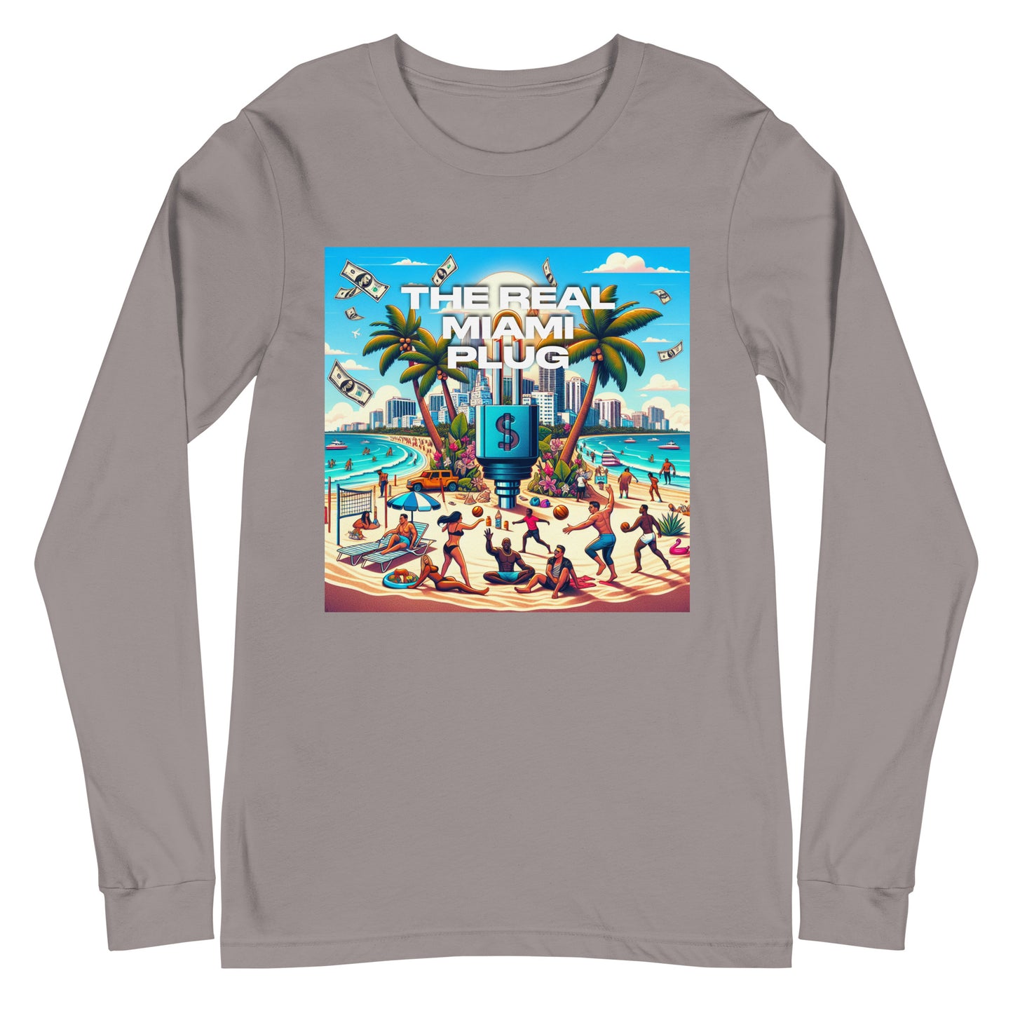 THE REAL MIAMI PLUG - Unisex Long Sleeve Tee