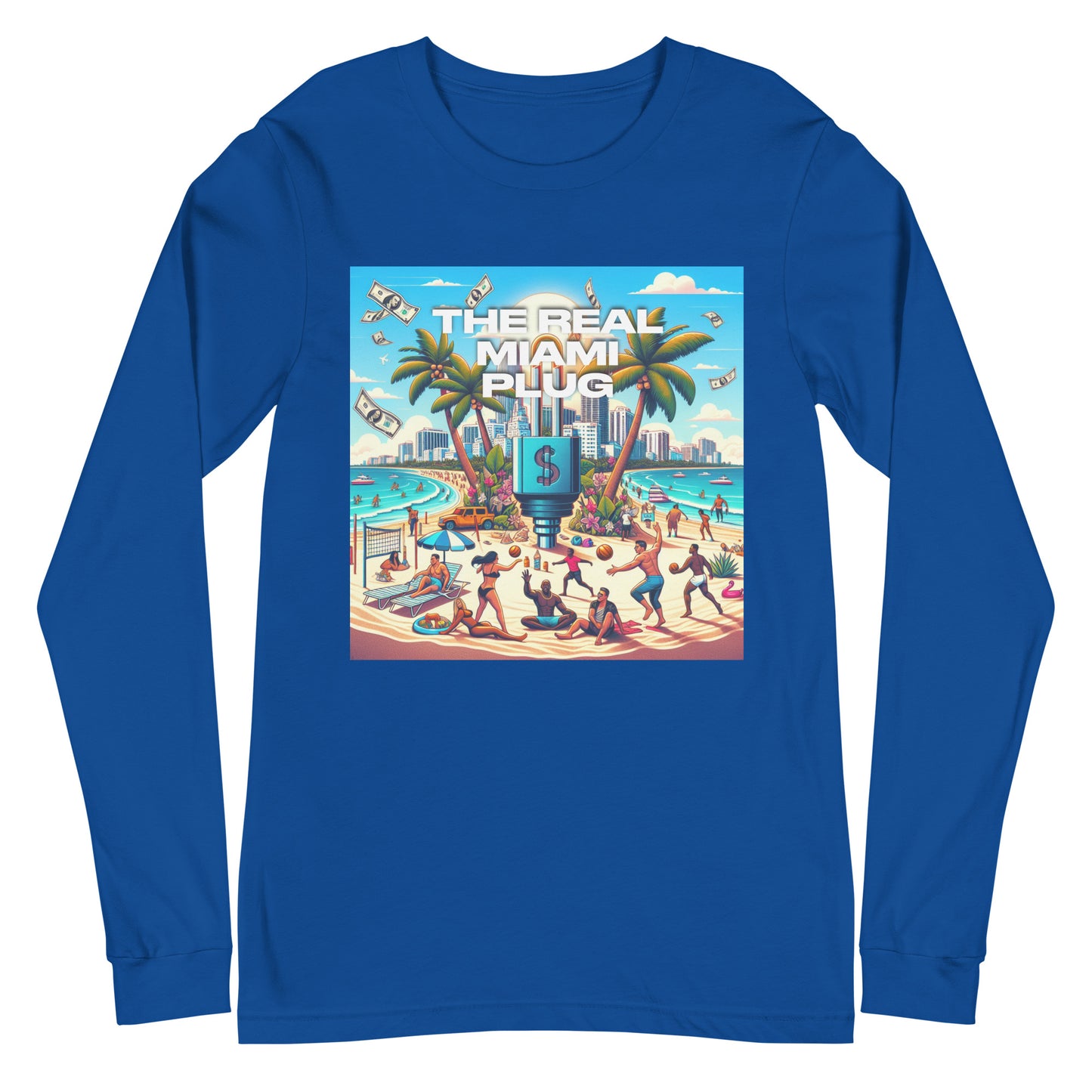 THE REAL MIAMI PLUG - Unisex Long Sleeve Tee
