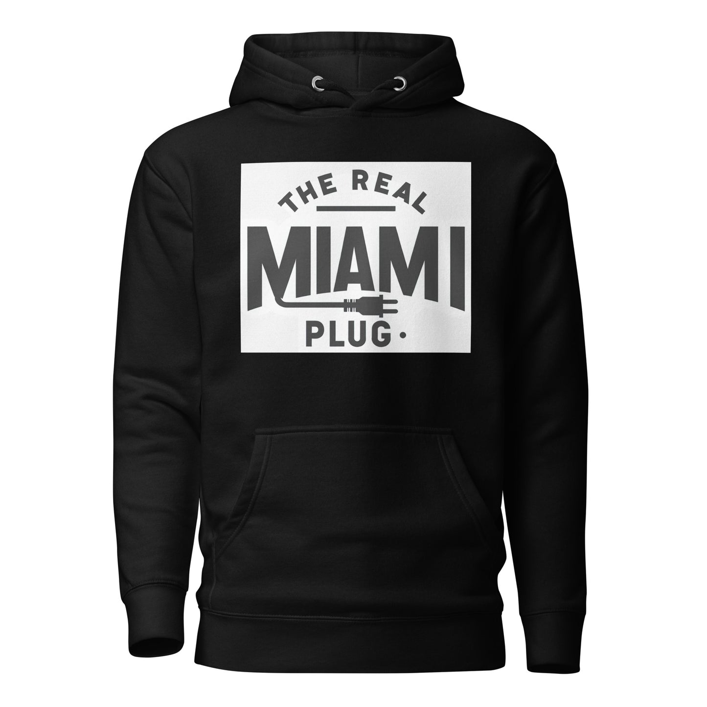 THE REAL MIAMI PLUG - Unisex Hoodie bw