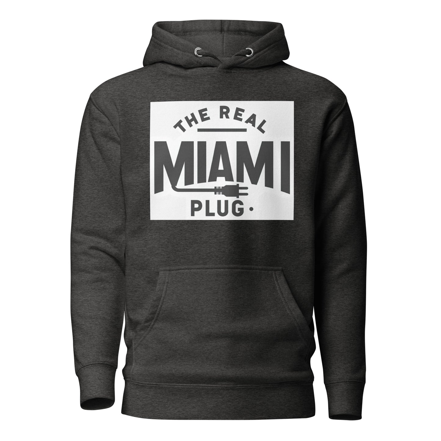 THE REAL MIAMI PLUG - Unisex Hoodie bw