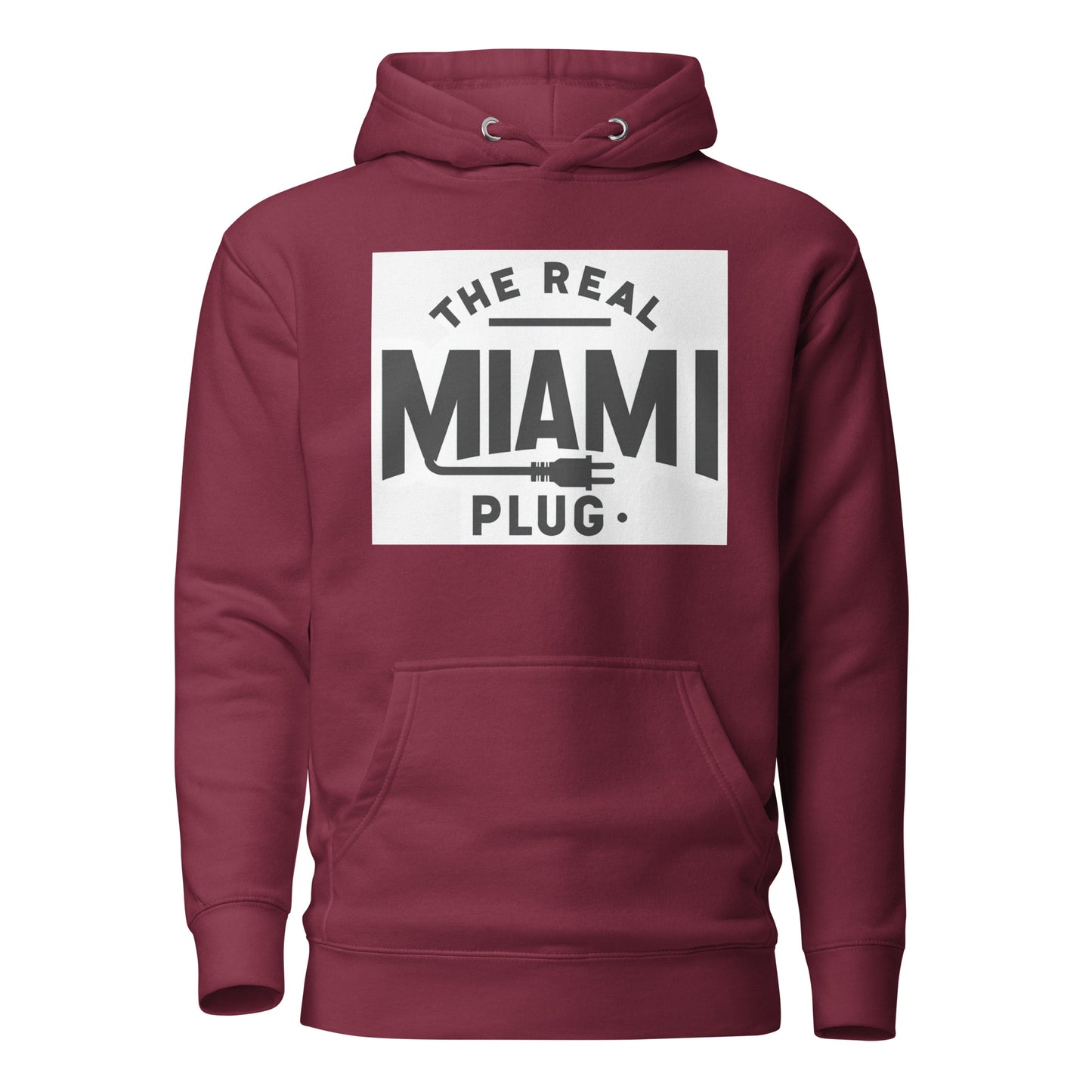THE REAL MIAMI PLUG - Unisex Hoodie bw