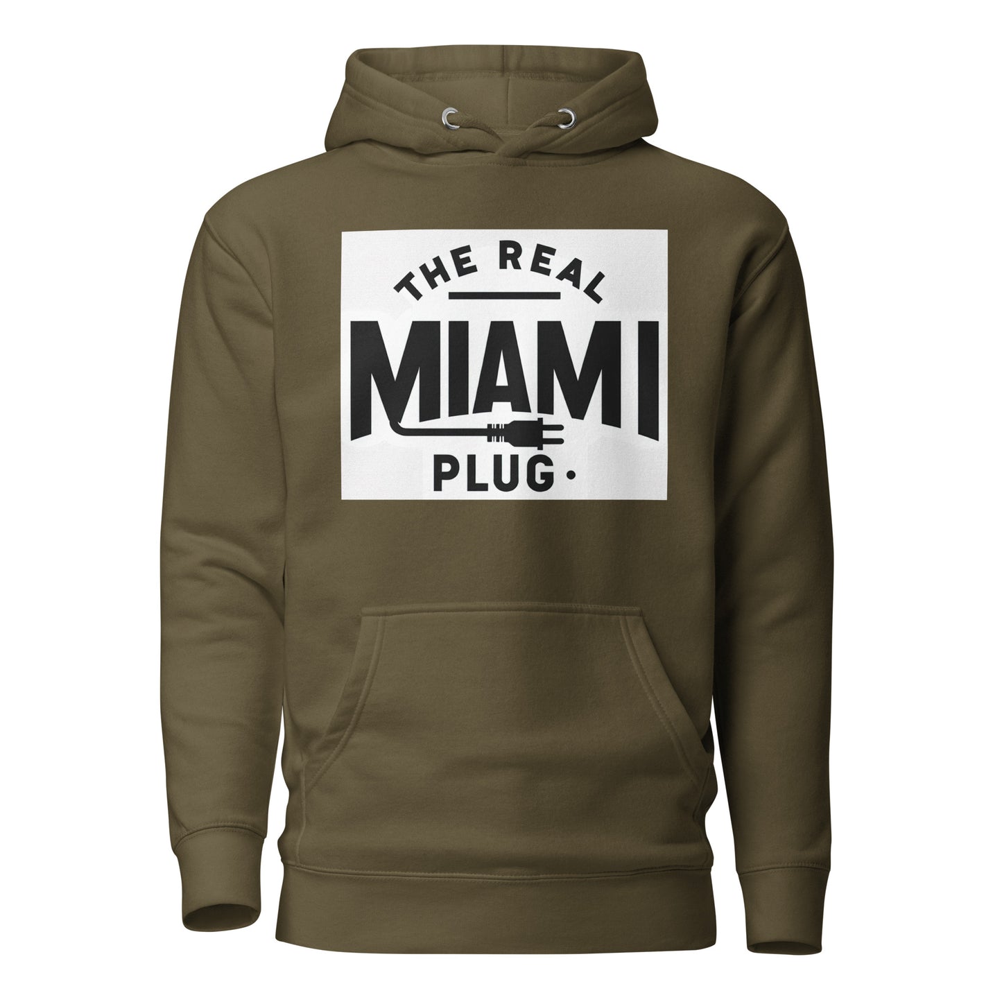 THE REAL MIAMI PLUG - Unisex Hoodie bw