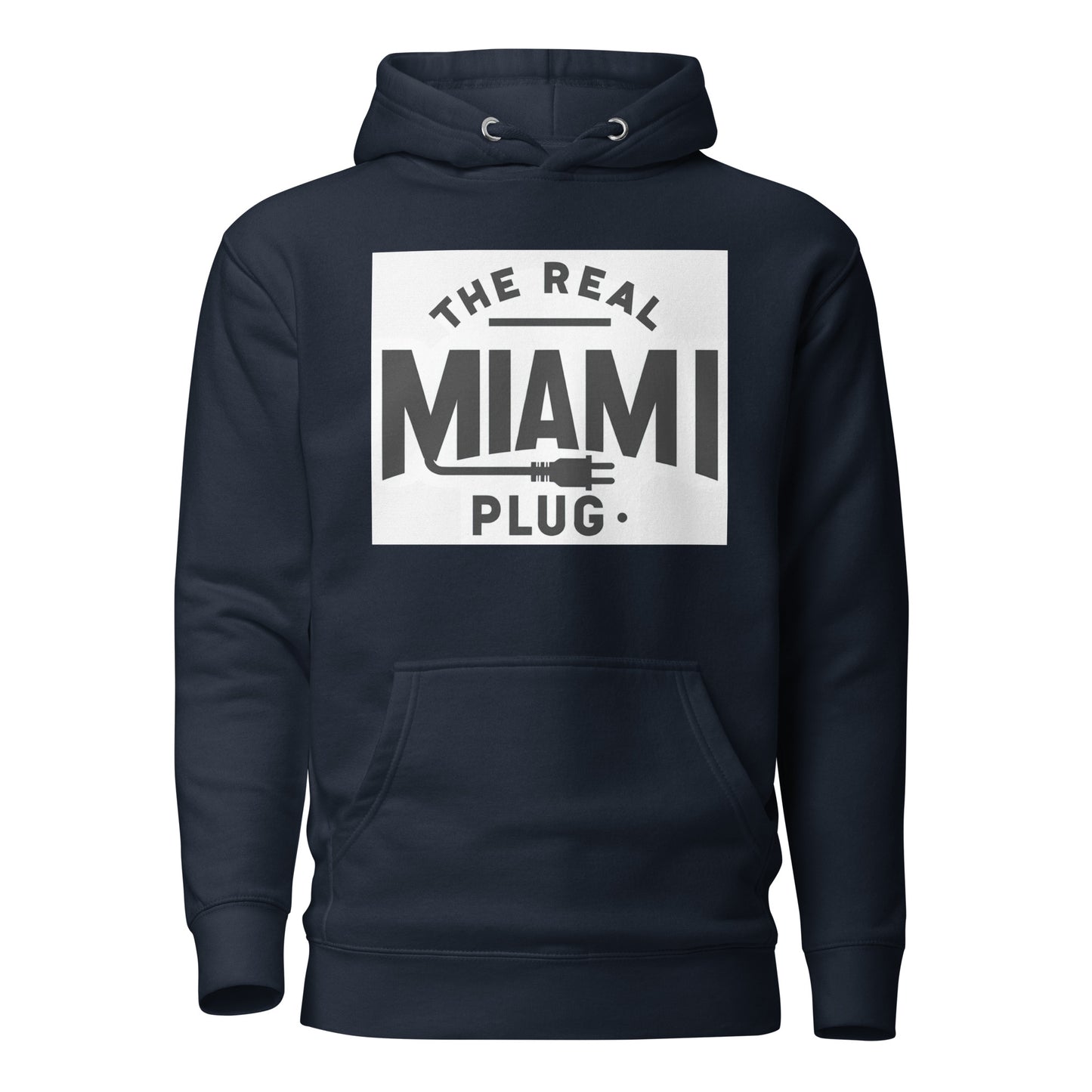 THE REAL MIAMI PLUG - Unisex Hoodie bw