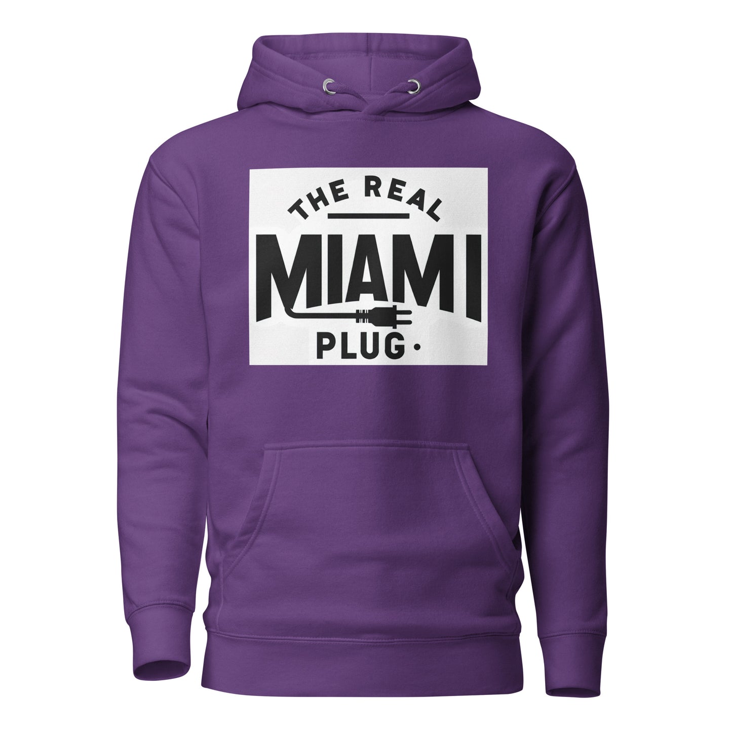 THE REAL MIAMI PLUG - Unisex Hoodie bw