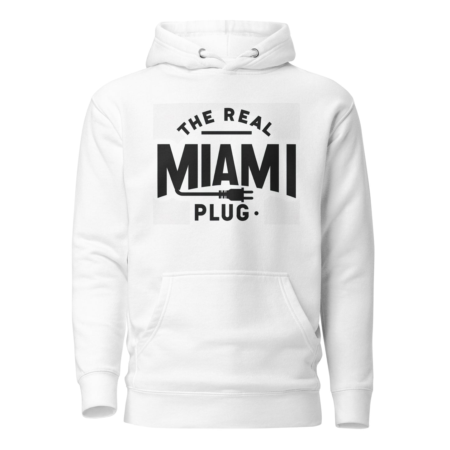 THE REAL MIAMI PLUG - Unisex Hoodie bw