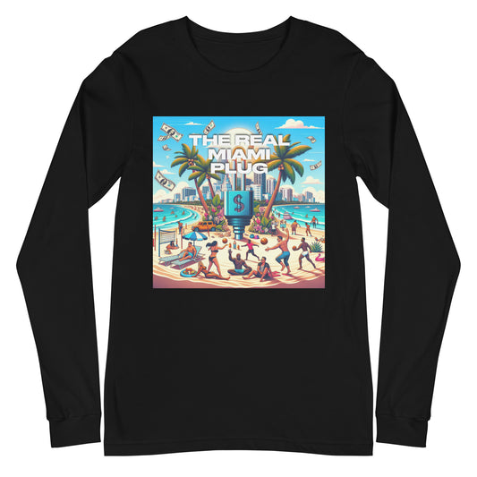 THE REAL MIAMI PLUG - Unisex Long Sleeve Tee