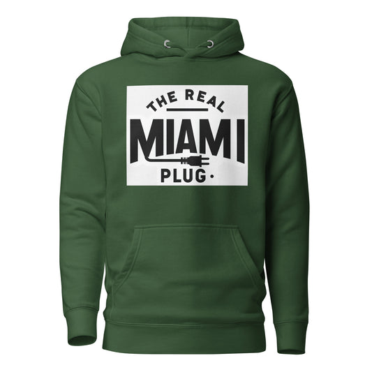 THE REAL MIAMI PLUG - Unisex Hoodie bw