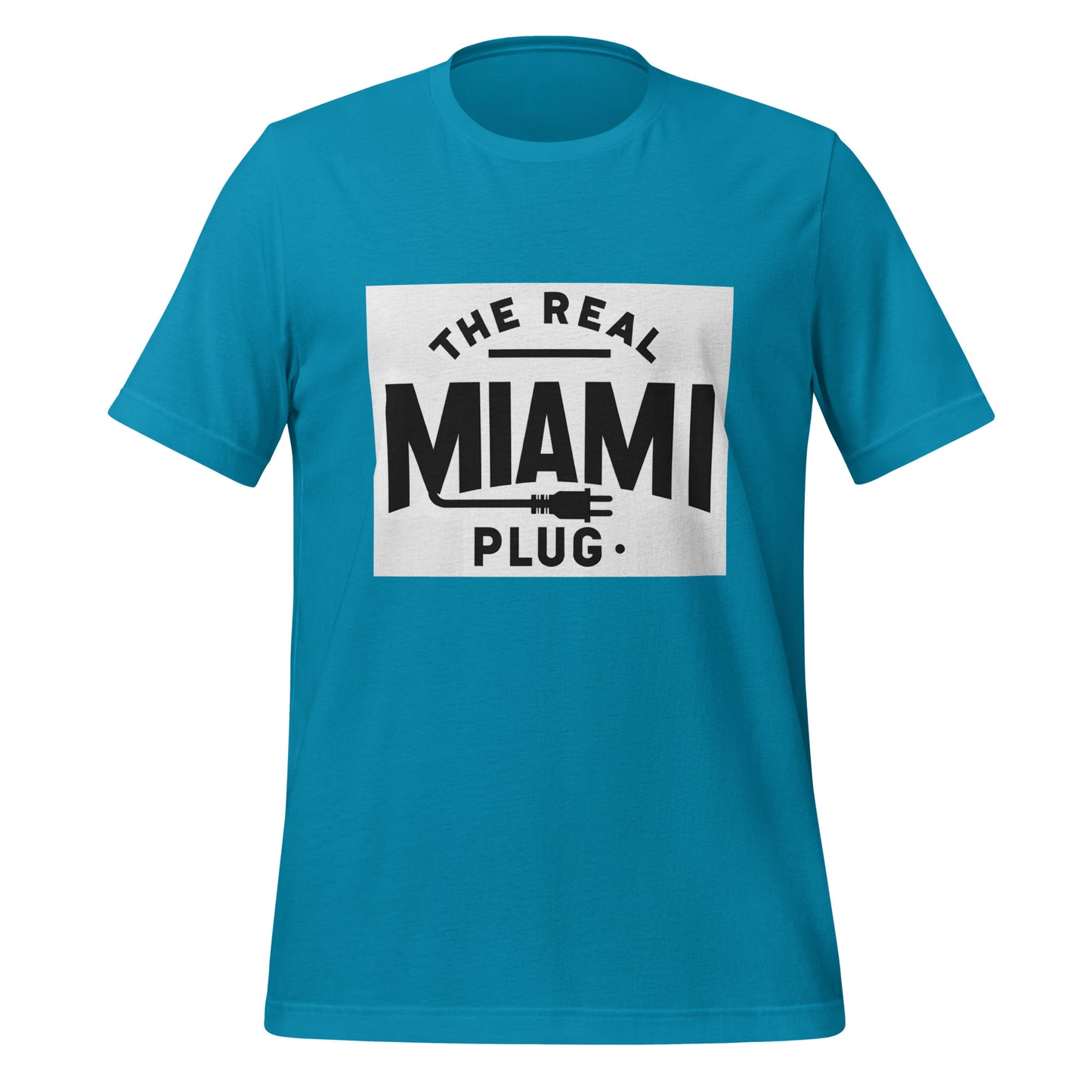 THE REAL MIAMI PLUG - Unisex T-Shirt b.w